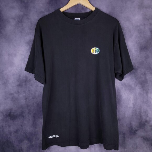 Vintage 90s HIP Holsten Indie Party music festival faded black shirt - Picture 1 of 5